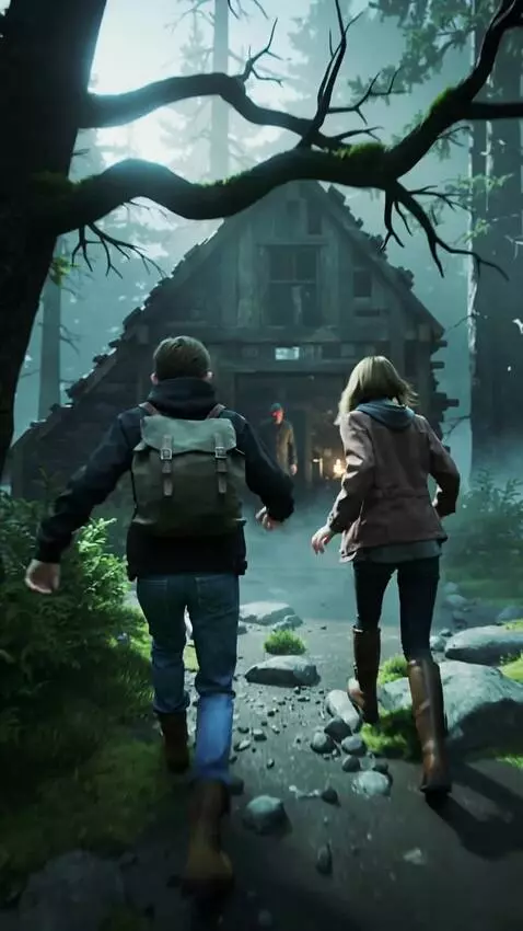 AI Video from prompt: AI horror short, vertical 9:16, 45 seconds, thre