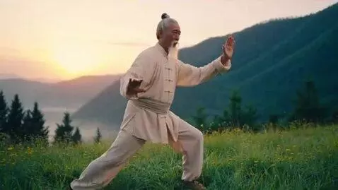 AI Video from prompt: Old master of taichi. Cinematic realism, 8K