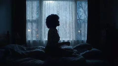 AI Video from prompt: she sings the song with subtle gentle movements,