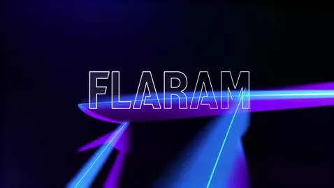 AI Video from prompt: a vidoe of an intro to a podcast called"flarejam