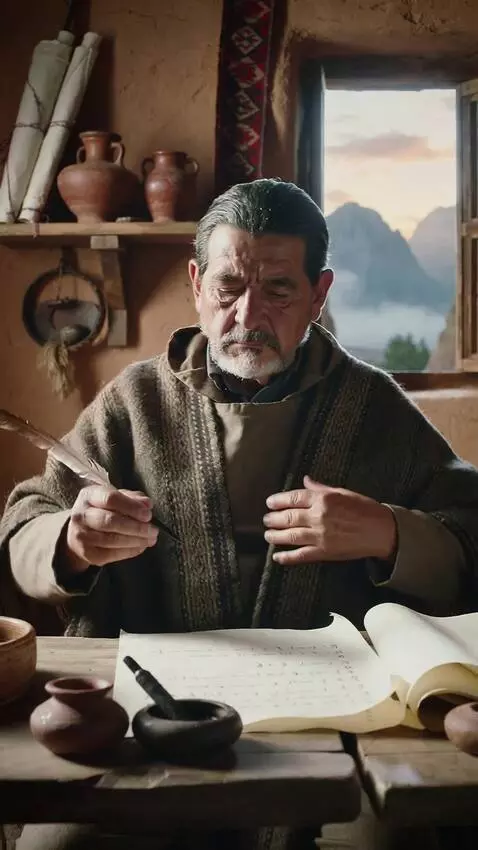 AI Video from prompt: Can you make a video about Felipe Guaman Poma de