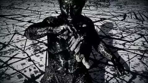 AI Video from prompt: Obsidian human a minimalistic dark fantasy surre