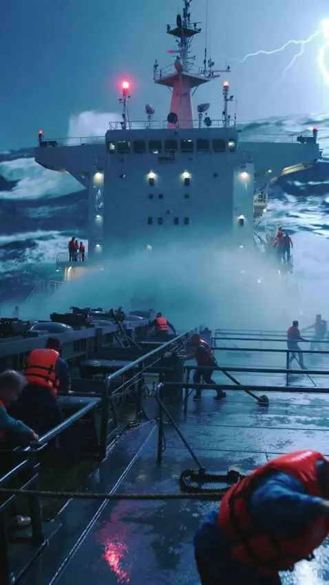 AI Video from prompt: Ultra realistic cinematic scene of a cargo ship 