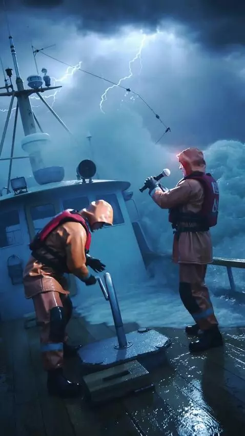 AI Video from prompt: Ultra realistic cinematic scene of a damaged fis