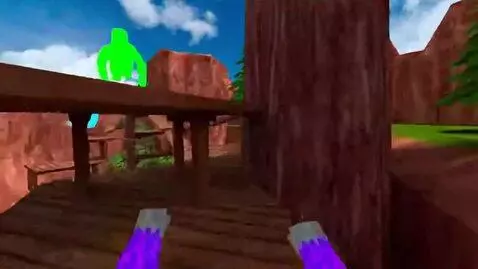 AI Video from prompt: Make a video of gorilla tag gameplay