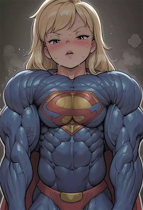 AI Video from prompt: Bodybuilder female flexing muscles, massive musc