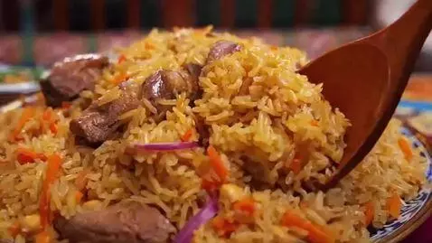 AI Video from prompt: The national restaurant in Uzbekistan, showcasin