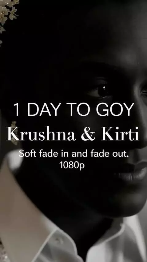 AI Video from prompt: Minimal cinematic wedding overlay video. Black b