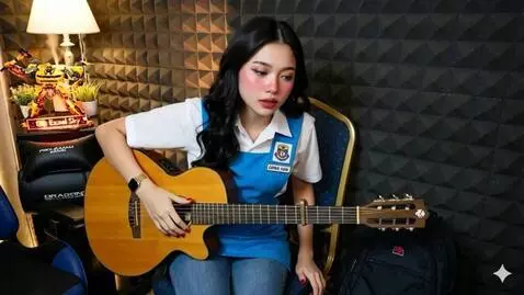 AI Video from prompt: Make this person fixing the hair. Do not make th