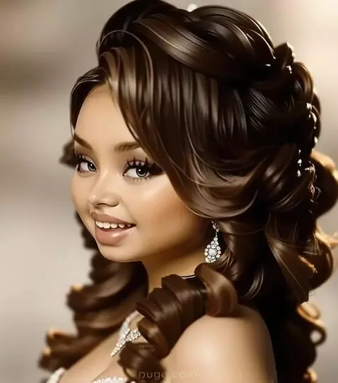 AI Video from prompt: A woman poses from various angles, quickly chang