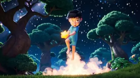 AI Video from prompt: Please create a 3D, 4K, incredibly colorful cart