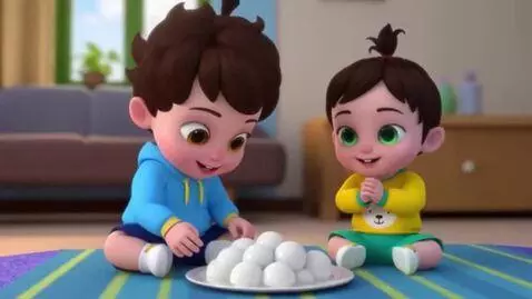 AI Video from prompt: Create a 5-second cute animated video.  Two ador