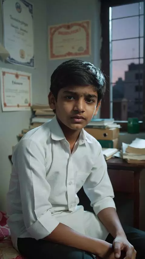 AI Video from prompt: AI Video from prompt: A young Indian boy from a 