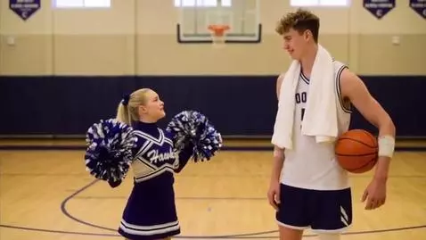 AI Video from prompt: Molly Little cheerleading Cooper Flagg