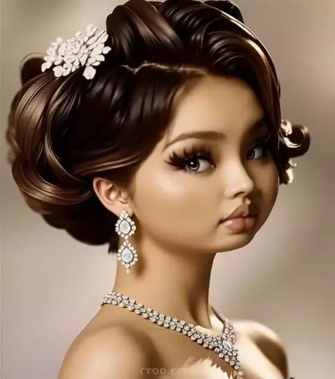 AI Video from prompt: A woman poses from various angles, quickly chang