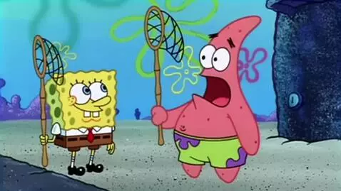 AI Video from prompt: Spongebob kills Patrick with a Gun. Spongebob Sa