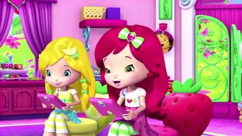 AI Video from prompt: Lemon Meringue and Strawberry Shortcake playing 
