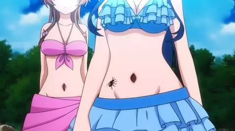 AI Video from prompt: Have bug go inside their  belly button