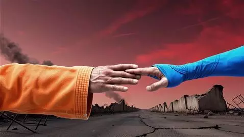 AI Video from prompt: > 9:16 vertical video, cinematic close-up. Two m