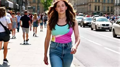 AI Video from prompt: It's a hot summer. There are a lot of people and