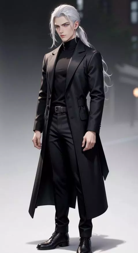 AI Video from prompt: Full-body shot of a confident young man standing