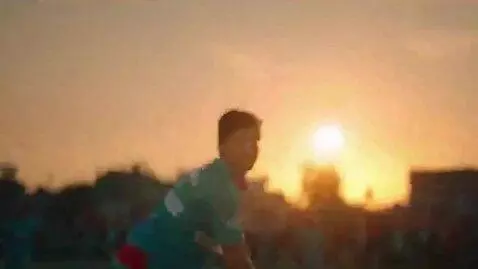 AI Video from prompt: Create a cinematic cricket promo video set in a 