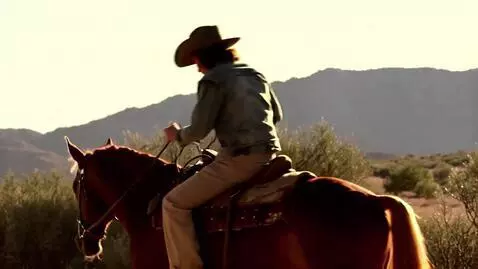 AI Video from prompt: Riding off on a horse