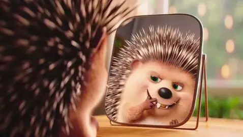 AI Video from prompt: Create a funny, 3D, 4K cartoon video. Close-up o