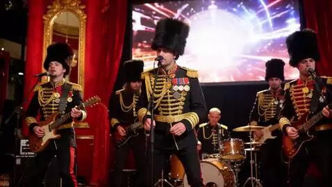 AI Video from prompt: Medium tempo instrumental rock music performance