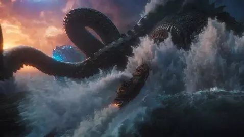 AI Video from prompt: A hyper-realistic cinematic ocean apocalypse at 