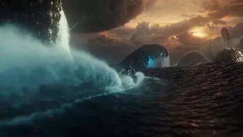 AI Video from prompt: A hyper-realistic cinematic ocean cataclysm of i