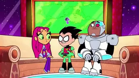 AI Video from prompt: Cyborg, Starfire, and Robin playing Sonic the He