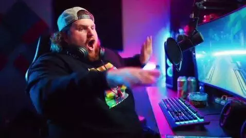 AI Video from prompt: A man resembling Drachenlord reimagined as if he