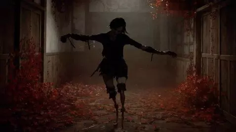 AI Video from prompt: The monster in the photo walks like a zombie.