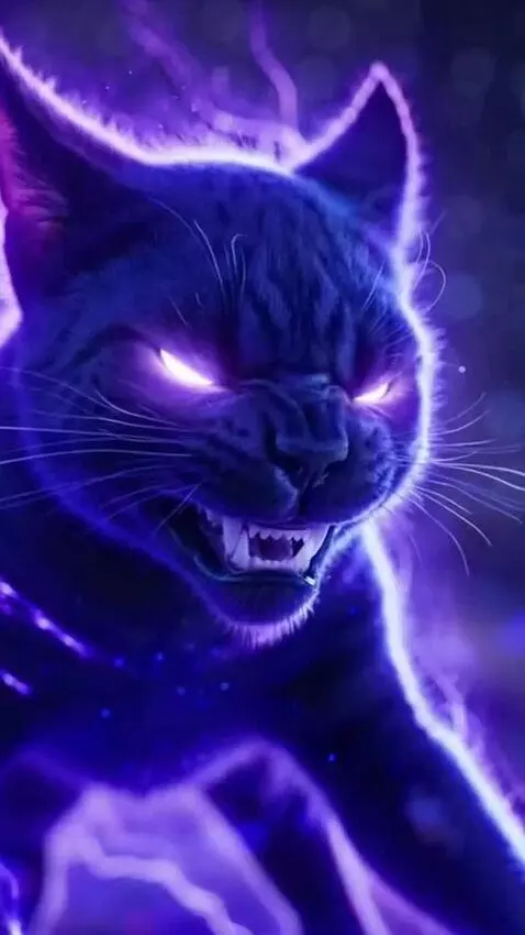 AI Video from prompt: make both cats  growl and attack each other and 