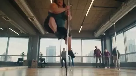 AI Video from prompt: vertical portrait video of a very large  human t