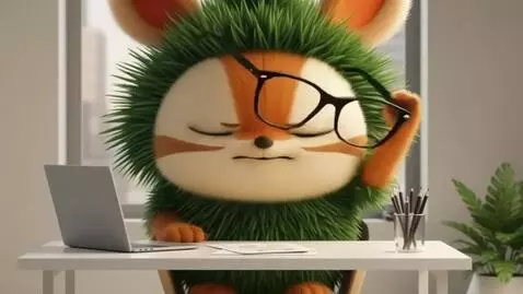 AI Video from prompt: He slams his right paw on the table in frustrati