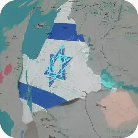 AI Video from prompt: Make the star of david rotate fast and the color
