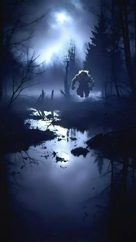 AI Video from prompt: A huge troll from The Lord of the Rings is runni