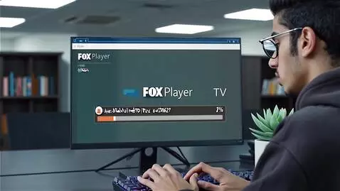 AI Video from prompt: fox player tv  downloader  6056024  user     bil
