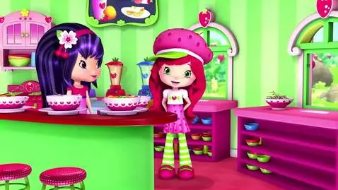 AI Video from prompt: Strawberry Shortcake and Cherry Jam are making a