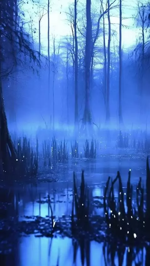 AI Video from prompt: the camera moves forward and an orc emerges from