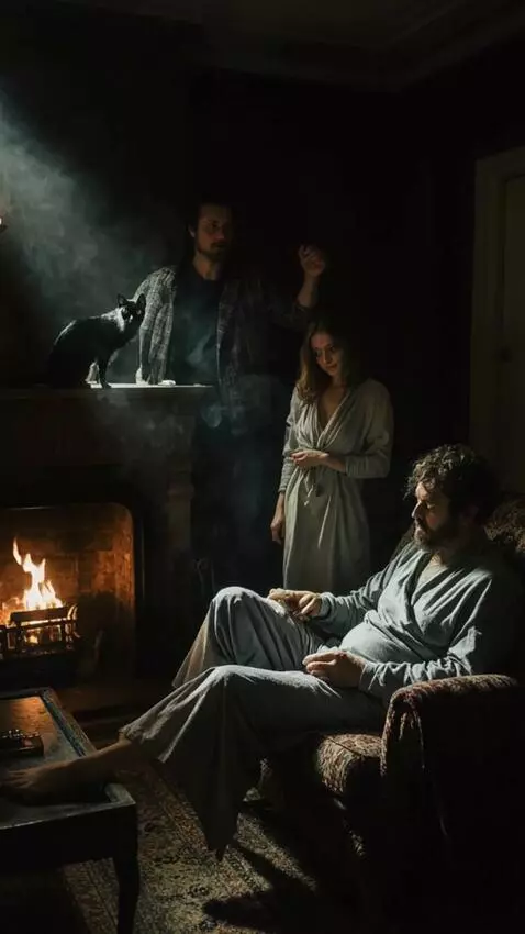 AI Video from prompt: A woman applies healing ointment to a seated man