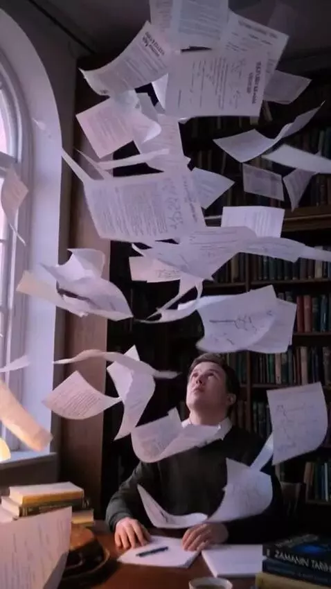 AI Video from prompt: "A close-up view of the study desk from image_19