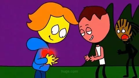 AI Video from prompt: Two men go listen to city pop but the man on the