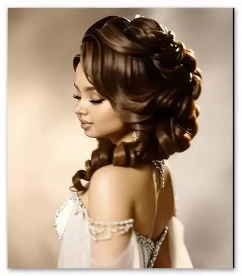 AI Video from prompt: A woman poses from various angles, quickly chang