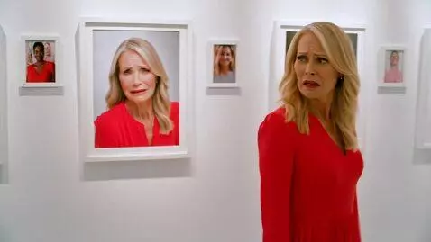 AI Video from prompt: [0-3s]: Cinematic side-tracking shot, 40yo blond