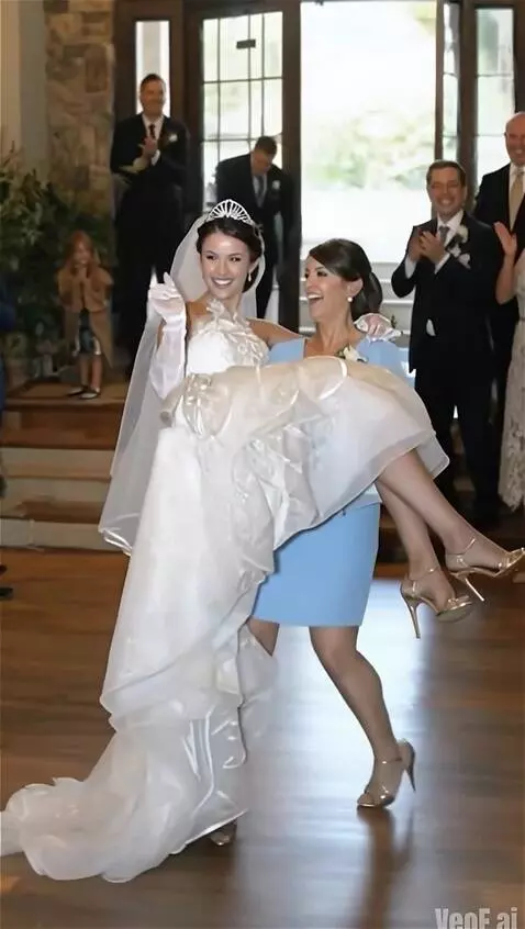 AI Video from prompt: To the applause, laughter, and congratulations o