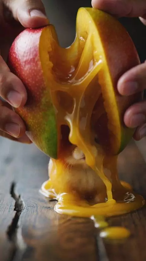 AI Video from prompt: A hyper-realistic viral ASMR macro shot of two h