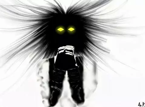 AI Video from prompt: The man's hair fills the entire picture with bla